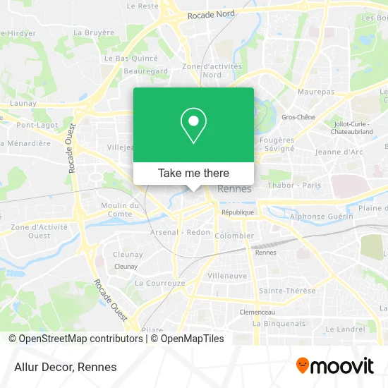 Allur Decor map