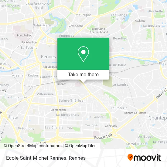 Ecole Saint Michel Rennes map