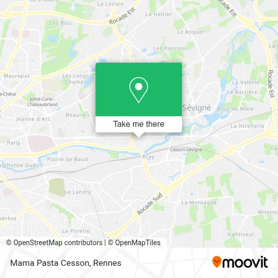 Mama Pasta Cesson map