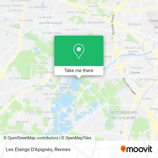 Les Étangs D'Apignés map