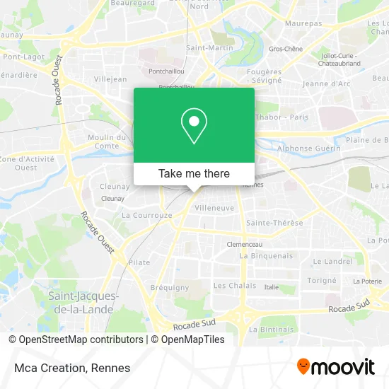 Mca Creation map