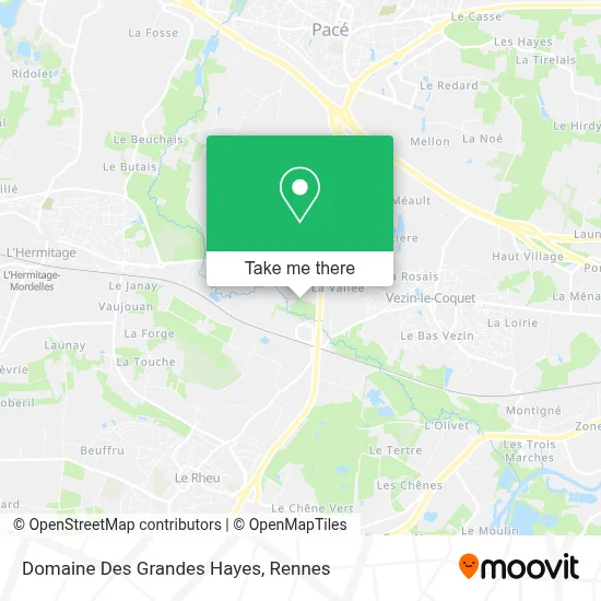 Domaine Des Grandes Hayes map