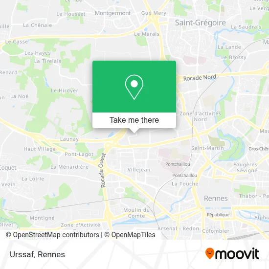 Urssaf map