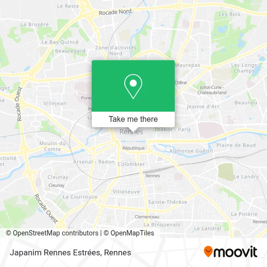 Japanim Rennes Estrées map