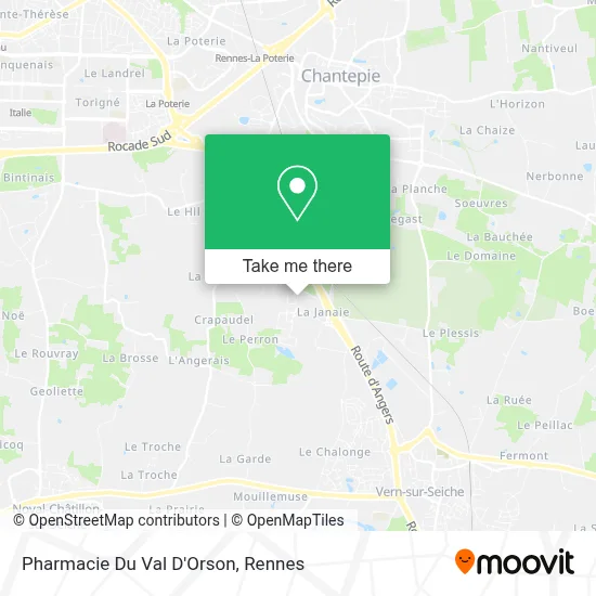 Pharmacie Du Val D'Orson map