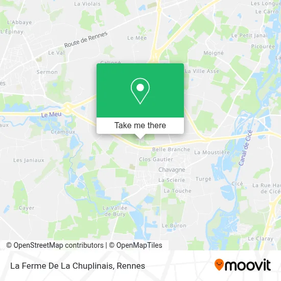 La Ferme De La Chuplinais map