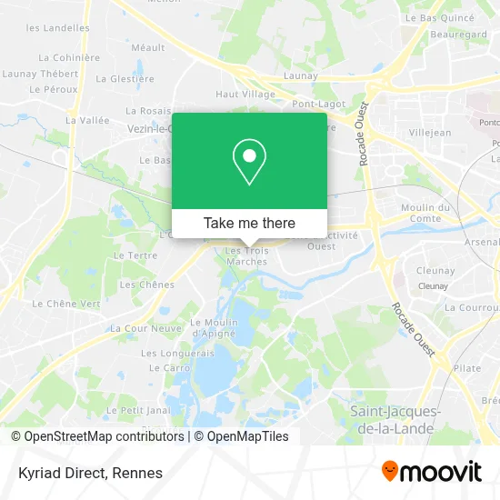 Kyriad Direct map
