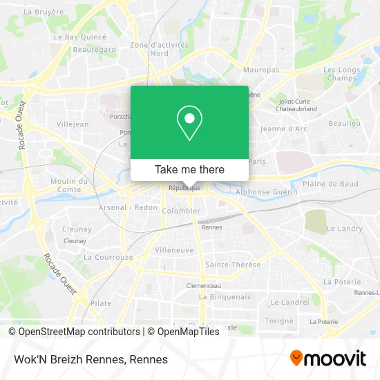 Wok'N Breizh Rennes map