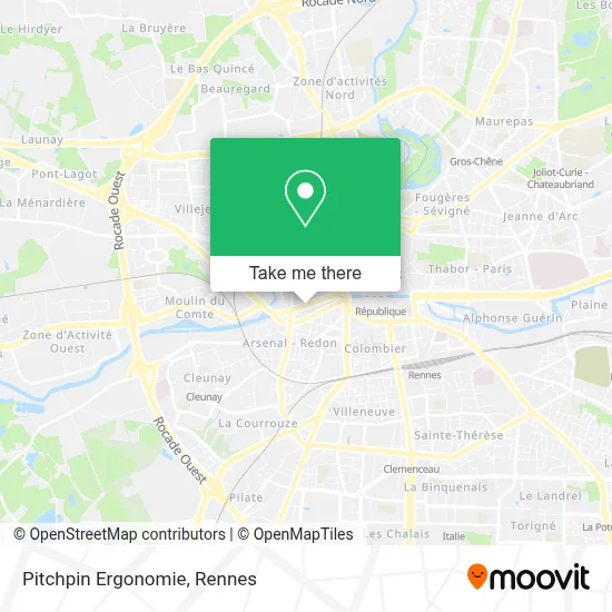 Pitchpin Ergonomie map