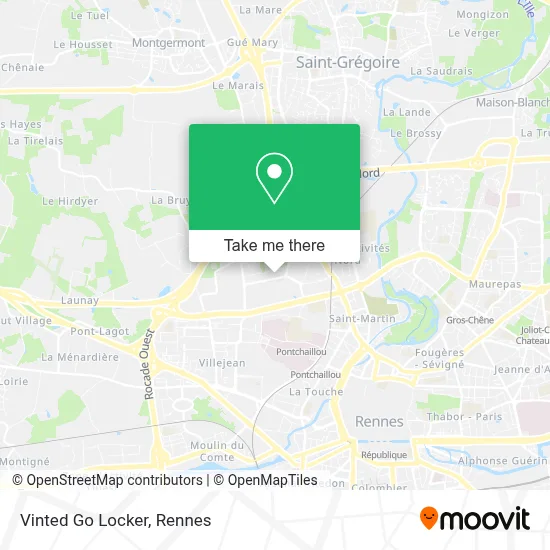 Vinted Go Locker map