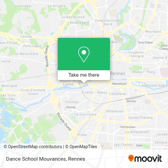 Dance School Mouvances map