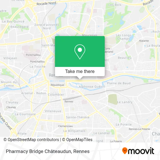Pharmacy Bridge Châteaudun map