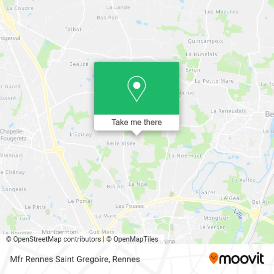 Mfr Rennes Saint Gregoire map
