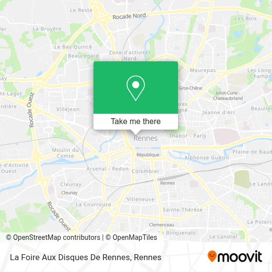 La Foire Aux Disques De Rennes map