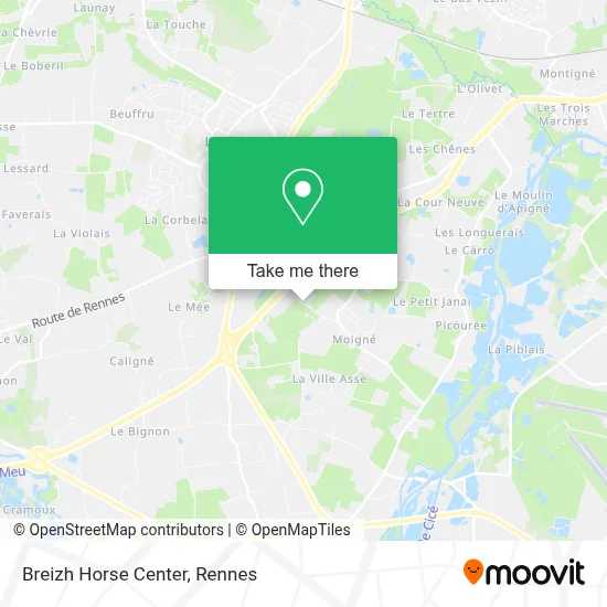 Breizh Horse Center map