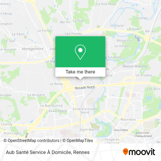 Aub Santé Service À Domicile map