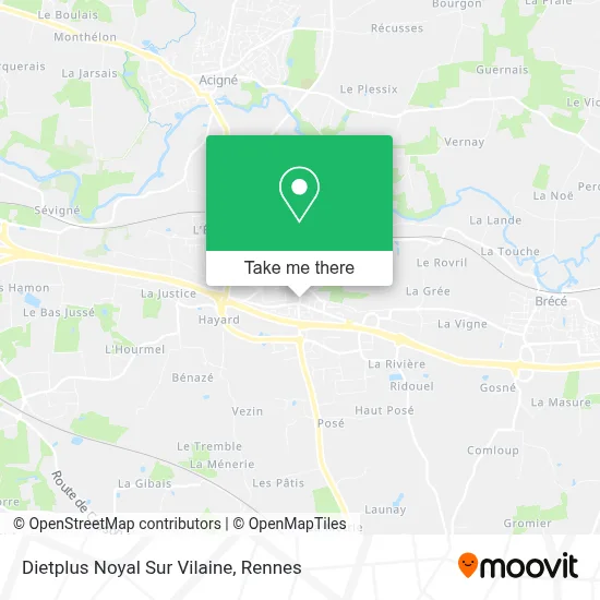 Dietplus Noyal Sur Vilaine map