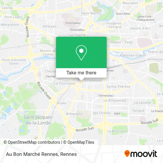 Au Bon Marché Rennes map