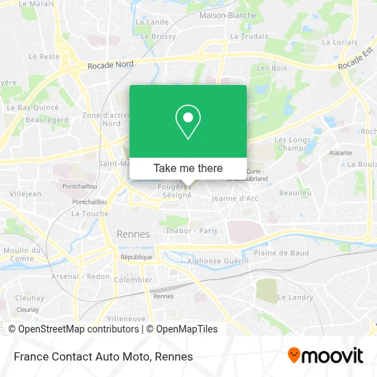 France Contact Auto Moto map