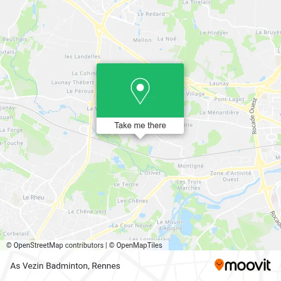 As Vezin Badminton map
