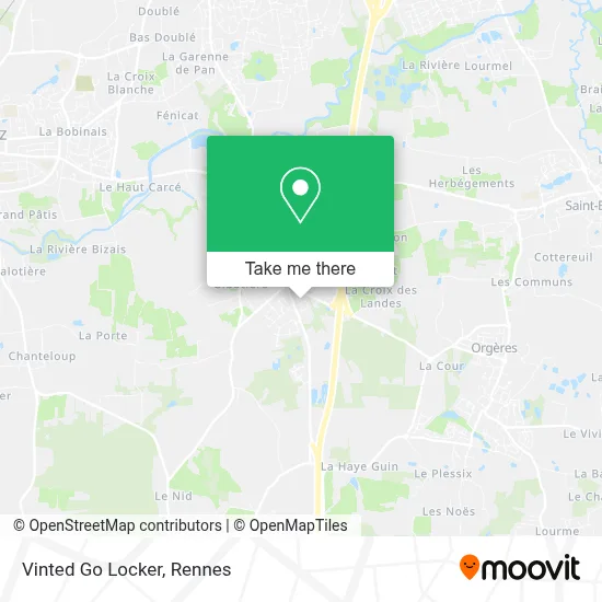 Vinted Go Locker map