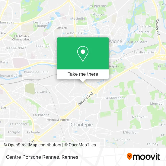 Centre Porsche Rennes map