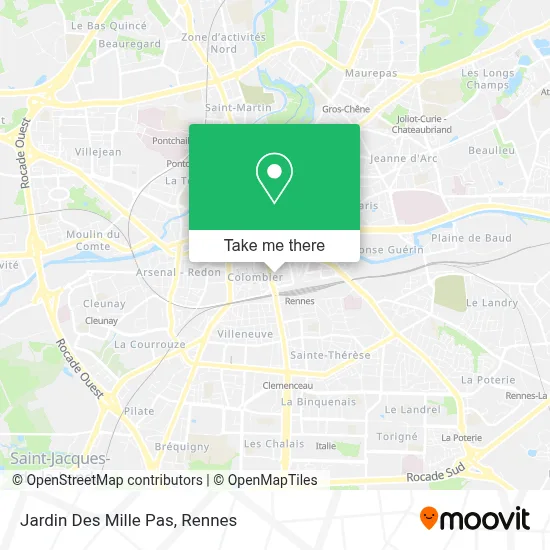 Jardin Des Mille Pas map