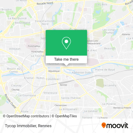 Tycop Immobilier map