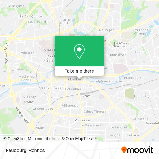 Faubourg map