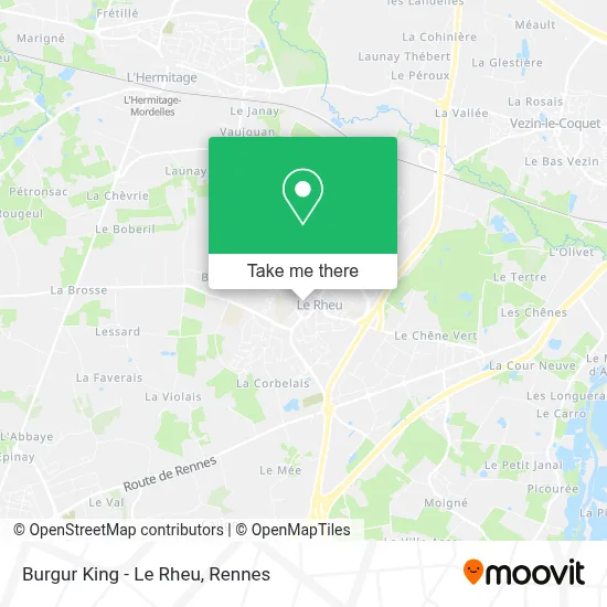 Burgur King - Le Rheu map