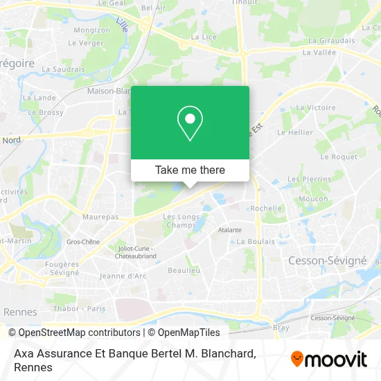 Axa Assurance Et Banque Bertel M. Blanchard map