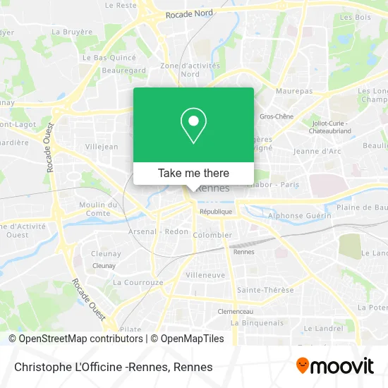 Christophe L'Officine -Rennes map
