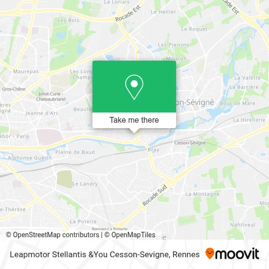 Leapmotor Stellantis &You Cesson-Sevigne map