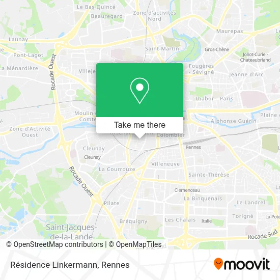 Résidence Linkermann map