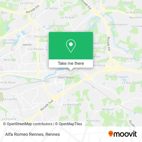 Alfa Romeo Rennes map