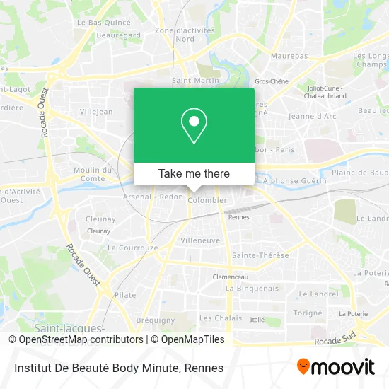 Institut De Beauté Body Minute map