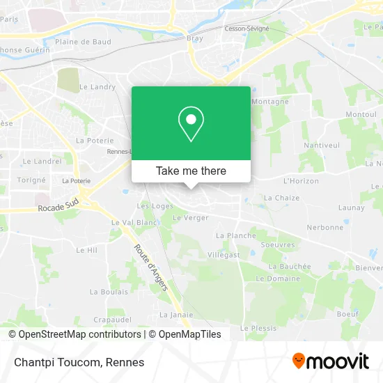 Chantpi Toucom map