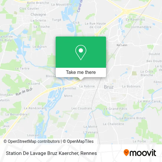 Station De Lavage Bruz Kaercher map