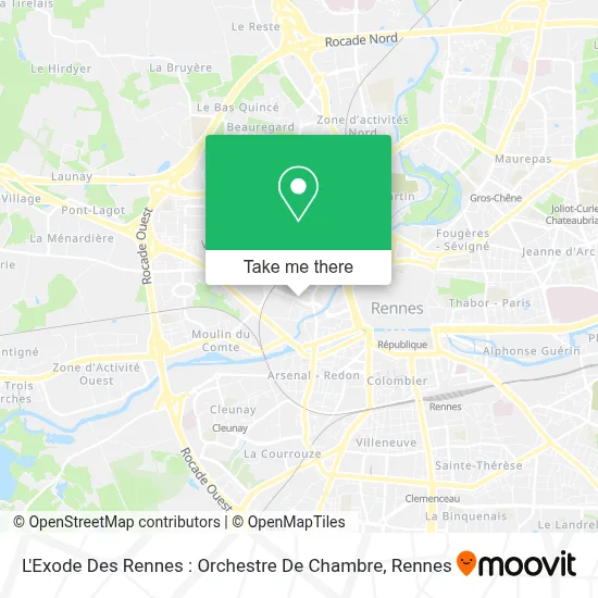 L'Exode Des Rennes : Orchestre De Chambre map