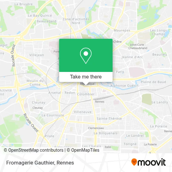 Fromagerie Gauthier map