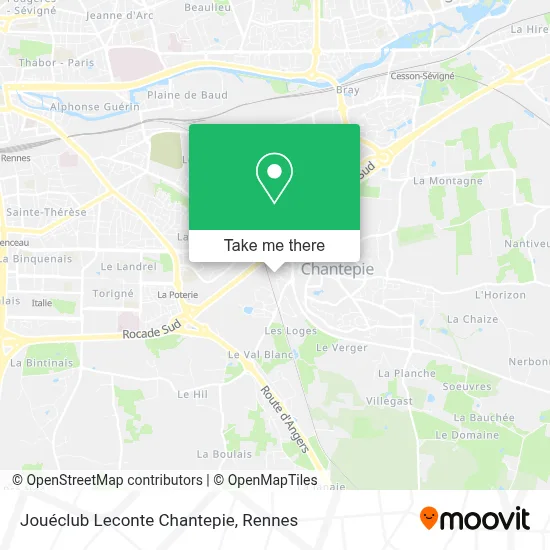 Jouéclub Leconte Chantepie map