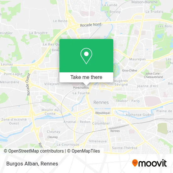 Burgos Alban map