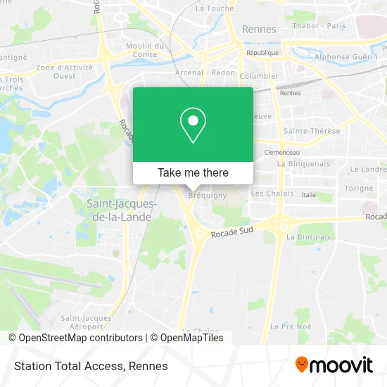 Station Total Access map
