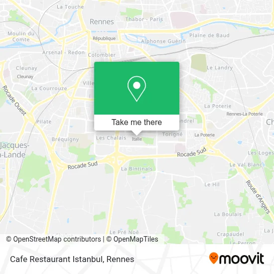 Cafe Restaurant Istanbul map