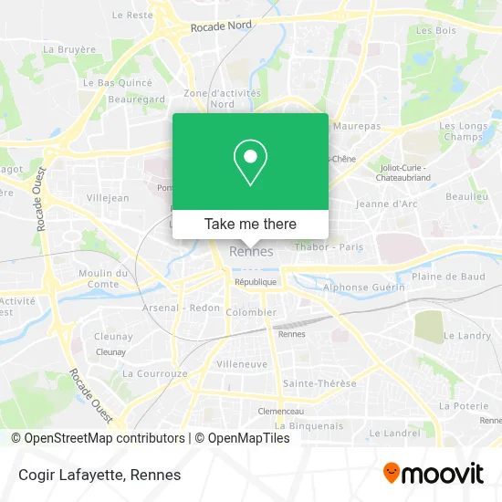 Cogir Lafayette map