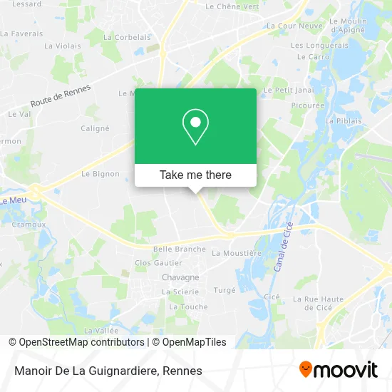 Manoir De La Guignardiere map