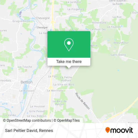 Sarl Peltier David map