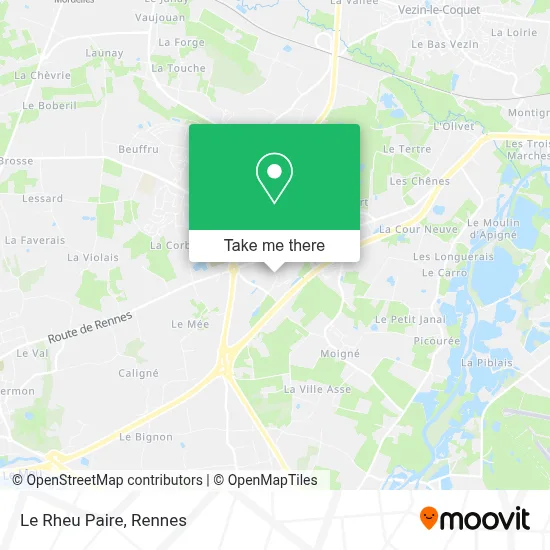 Le Rheu Paire map