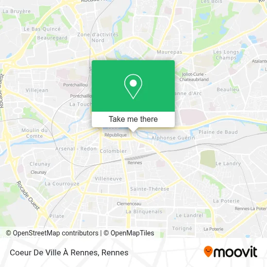 Coeur De Ville À Rennes map