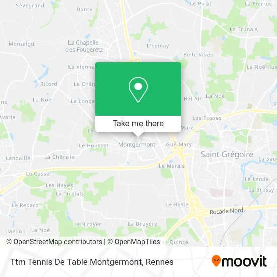 Ttm Tennis De Table Montgermont map